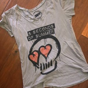 5 seconds of summer t shirt, limited edition